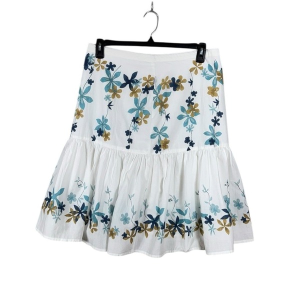 The Unbranded Brand Dresses & Skirts - Womens Handmade Floral Tiered Skirt Size Large Bohemian Coastal Coquette Beachy